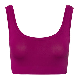 pink sports bra on white background